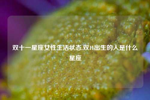 双十一星座女性生活状态,双11出生的人是什么星座