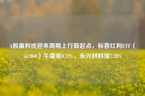 A股盈利或迎来周期上行新起点，标普红利ETF（562060）午盘涨0.72%，永兴材料涨7.28%