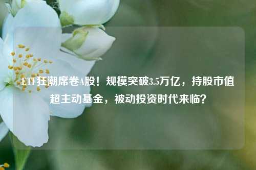 ETF狂潮席卷A股！规模突破3.5万亿，持股市值超主动基金，被动投资时代来临？